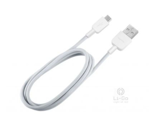 USB nabíjací kábel pre svetelné obrazy 1,8 m biely