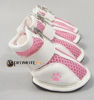 (veľkosť 3XL: 7,5/6 cm) Priedušné ružové topánky Harry pre psov