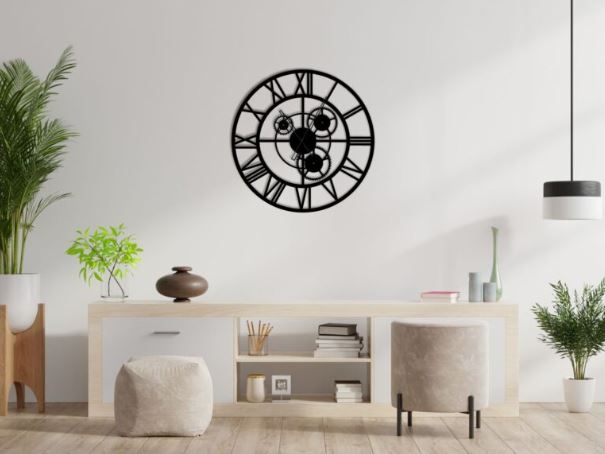 Moderné hodiny na stenu Compose 60 cm