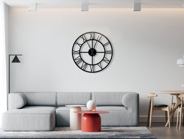 Moderné hodiny na stenu Rím 60 cm