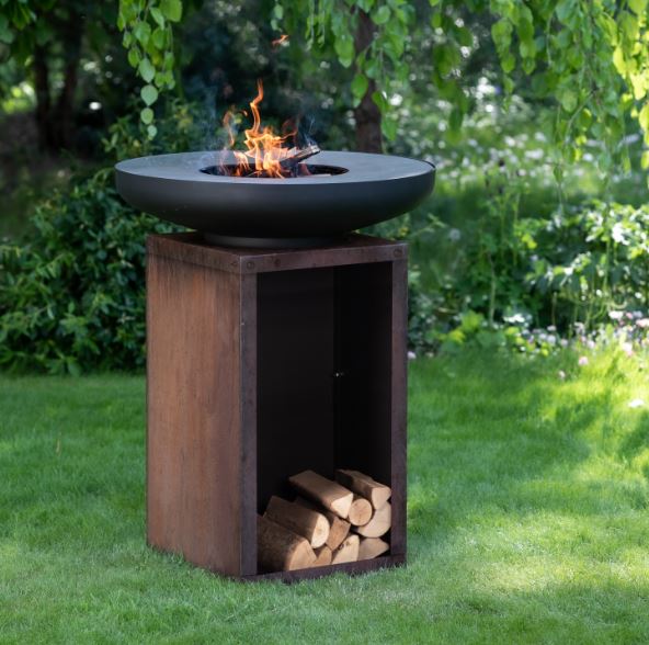 Záhradné ohnisko s grilom Monuri 75x97 cm