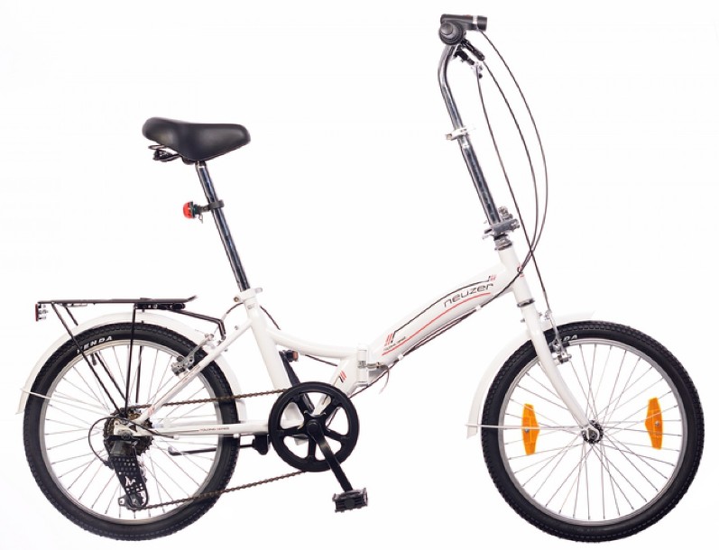 20" skladací mestský bicykel Folding 6-rýchlostný biela