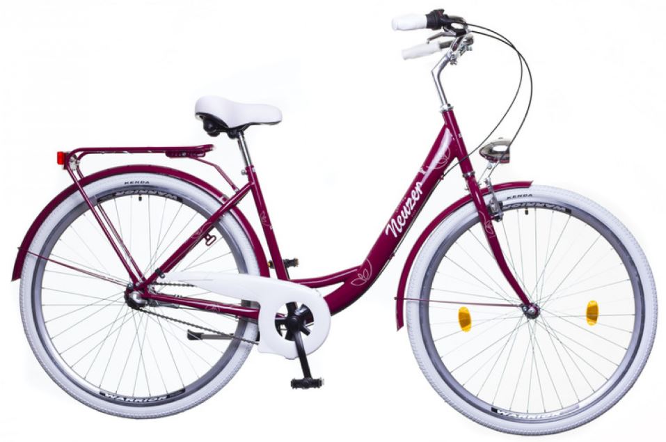 26" Mestský dámsky retro bicykel BALATON PREMIUM 3-rýchlostný baklažánová
