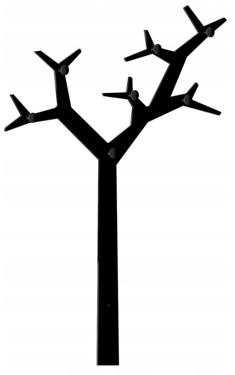 Vešiak strom 130 čierna
