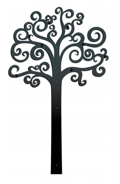 Vešiak na stenu strom života 170 čierna