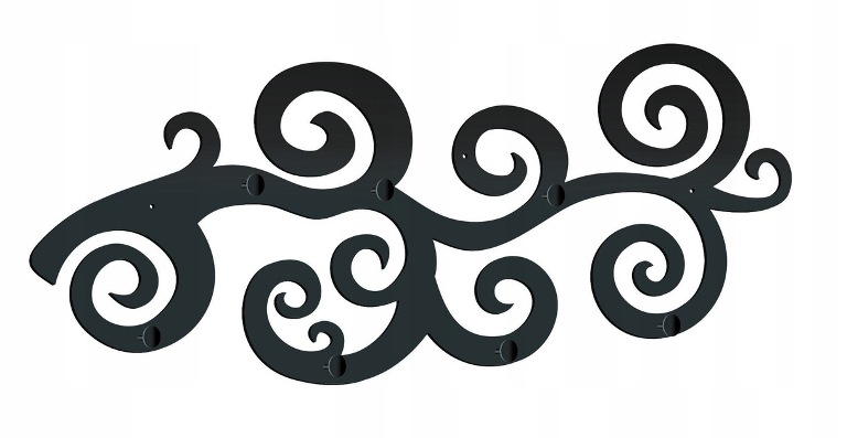 Dizajnový vešiak do chodby VETVIČKA CURLY