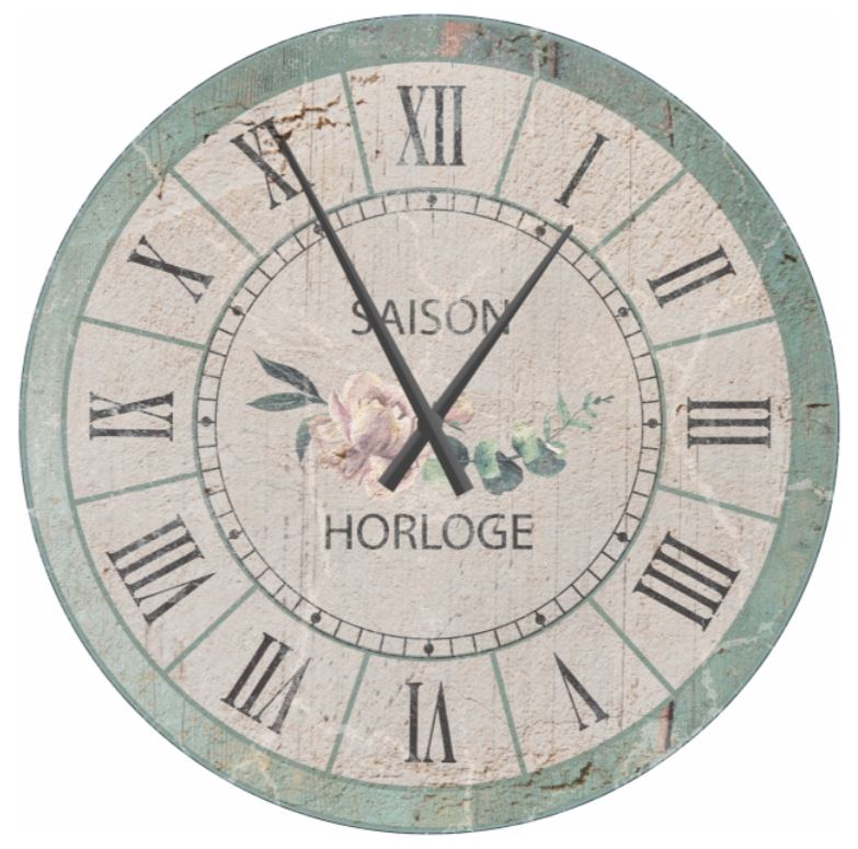 Vintage nástenné hodiny Saison, priemer 80 cm