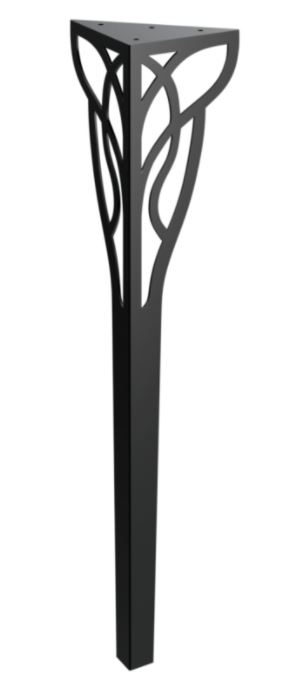 Stolová noha Eros 72 cm čierna