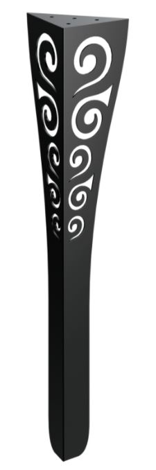 Stolová noha Hera 72 cm čierna