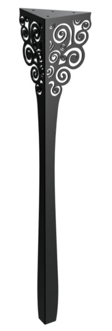Stolová noha Artemis 72 cm čierna