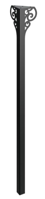 Stolová noha Charon 90 cm čierna