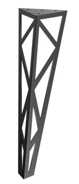 Stolová noha Hefaistos 40 cm čierna