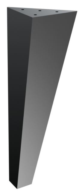 Nábytková noha Dionyzos 30 cm čierna