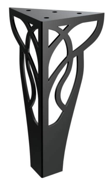 Nábytková nožička Eros 20 cm čierna