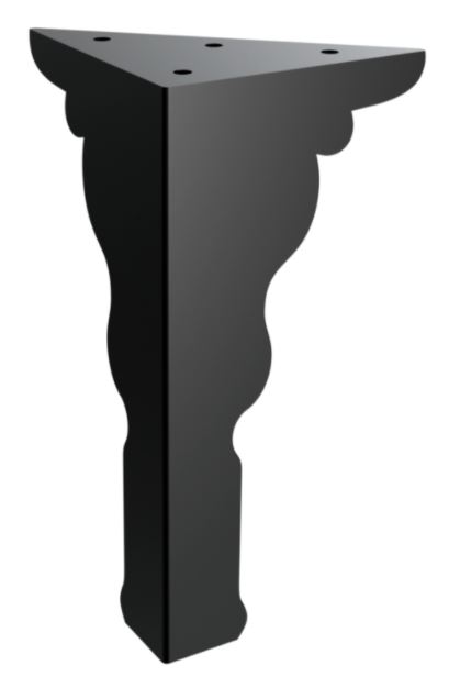 Nábytková nožička Uranos 20 cm čierna
