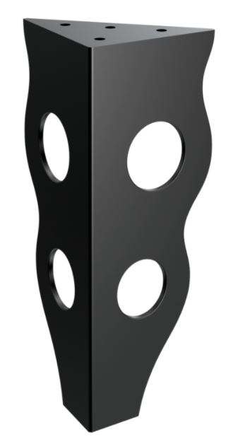 Nábytková nožička Polymnia 20 cm čierna