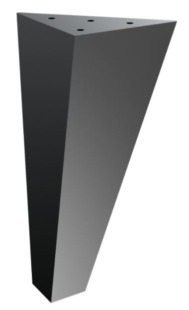 Nábytková nožička Dionyzos 20 cm čierna