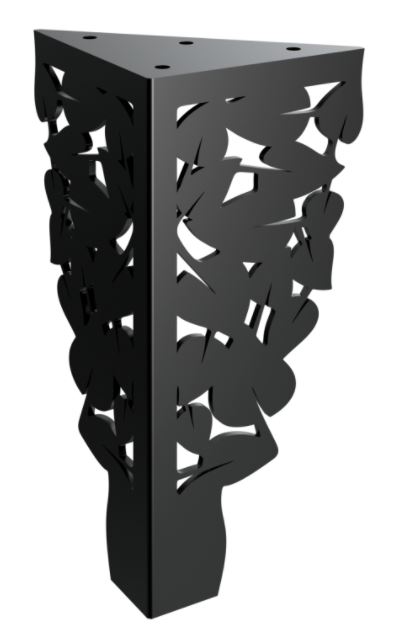 Nábytková nožička Perfesona 20 cm čierna