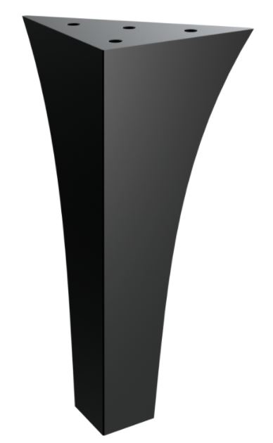 Nábytková nožička Erebos 20 cm čierna