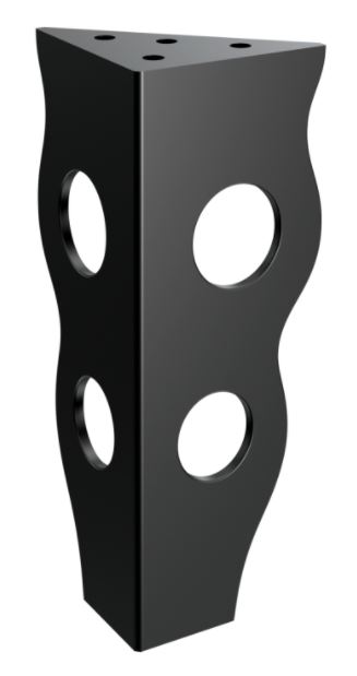 Nábytková nožička Polymnia 15 cm čierna