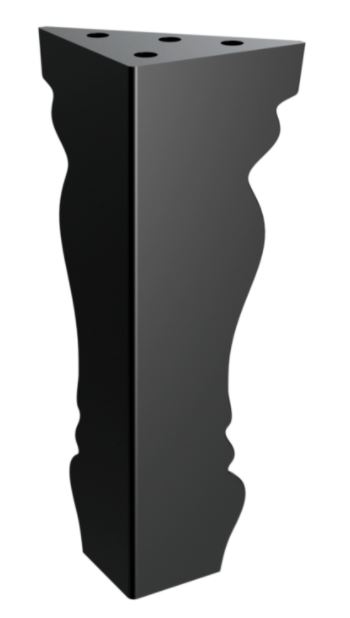 Nábytková nožička Poseidon 15 cm čierna