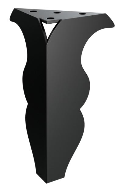 Nábytková nožička Klio 15  čierna