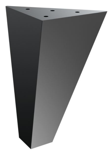 Nábytková nožička Dionyzos 15 cm čierna