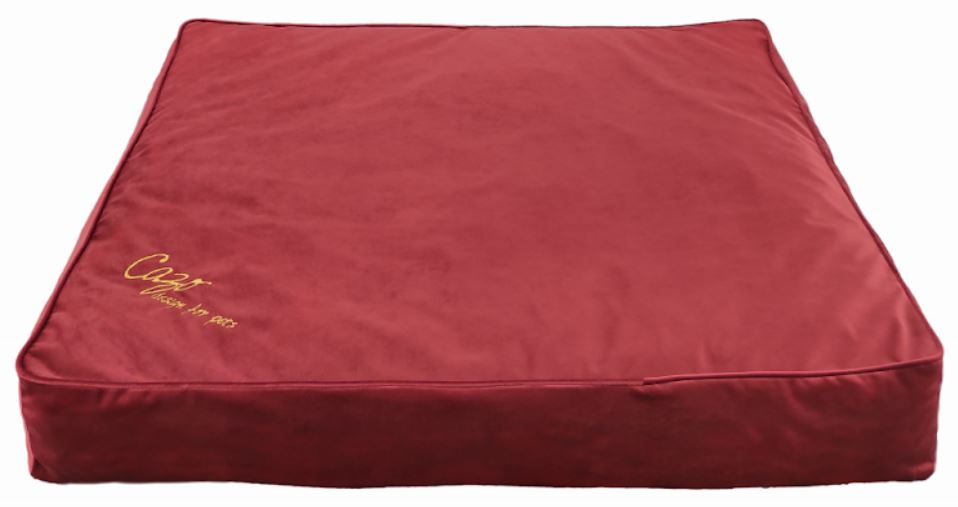 Luxusný matrac pre psa s pamäťovou penou Milan Burgundy 90/110