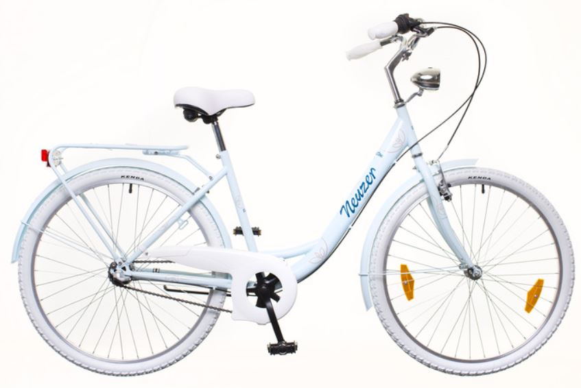28" Mestský dámsky retro bicykel BALATON 1-rýchlostný baby blue