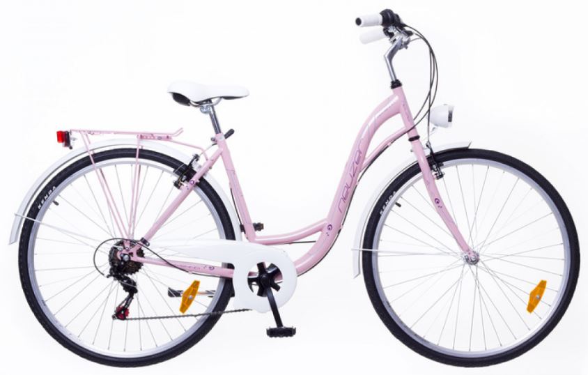 28" Mestský dámsky bicykel Ravenna 6-rýchlostný baby pink