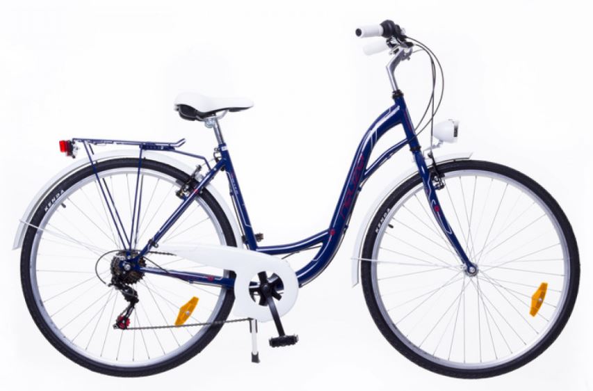 28" Mestský dámsky bicykel Ravenna 6-rýchlostný tmavo-modrá