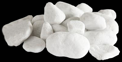 3 kg Dekoračné prírodné kamene Natur White