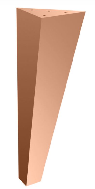 Nábytková noha Dionyzos 30 cm medená