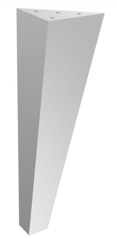 Nábytková noha Dionyzos 30 cm strieborná