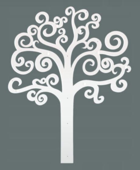 Vešiak na stenu strom života 130 biela