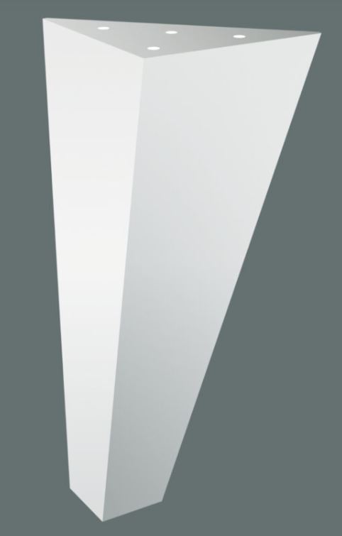 Nábytková nožička Dionyzos 20 cm biela