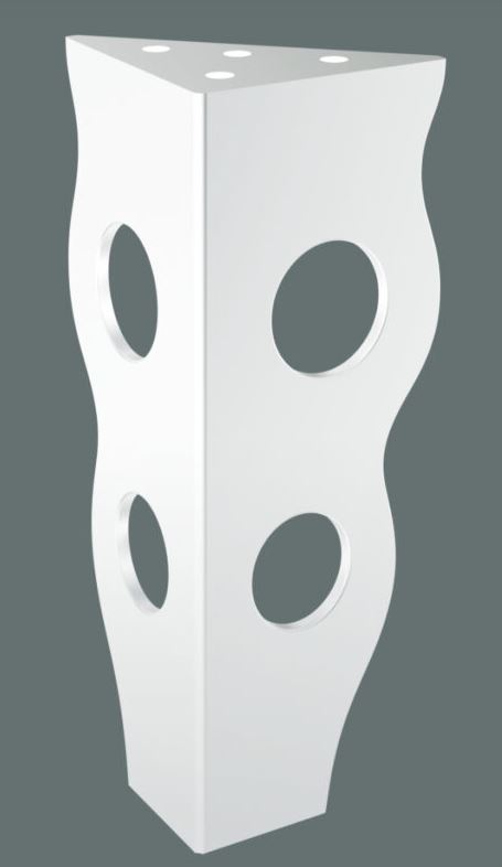 Nábytková nožička Polymnia 15 cm biela