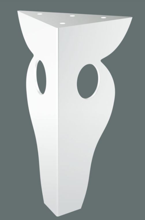Nábytková nožička Urania 15 cm biela