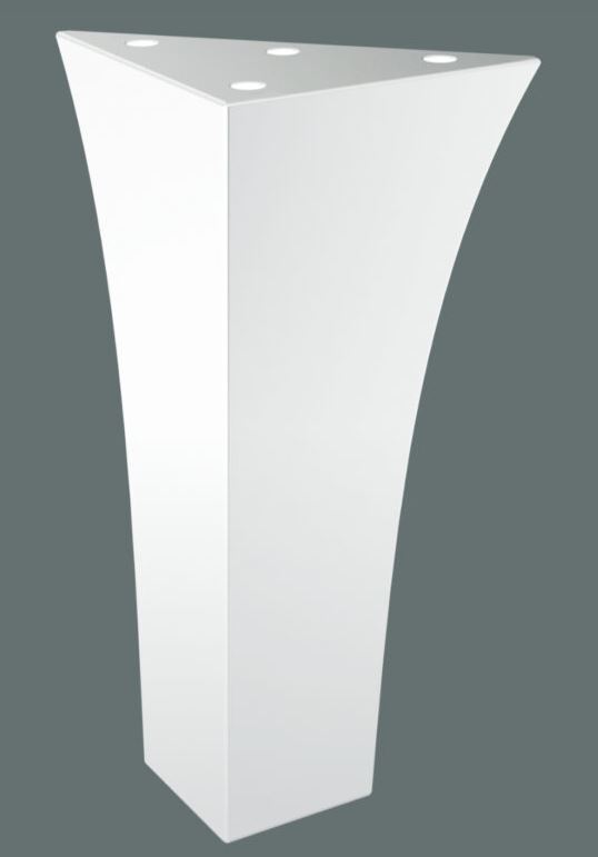 Nábytková nožička Erebos 15 cm biela