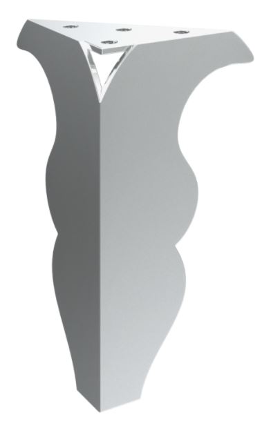 Nábytková nožička Klio 15 cm chrom