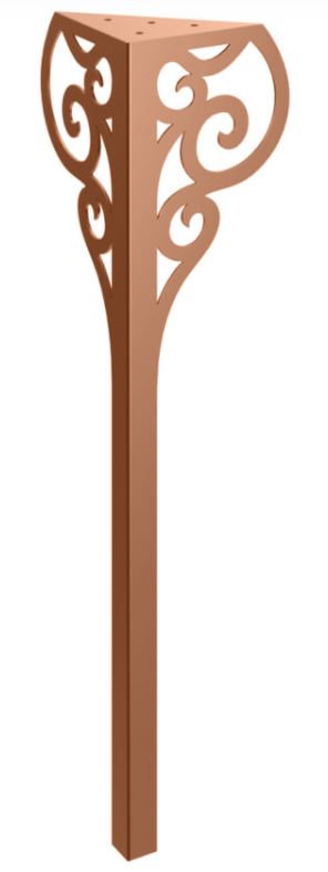 Stolová noha Charon 72 cm medená