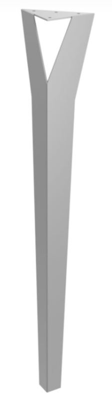 Stolová noha Heba 72 cm strieborná