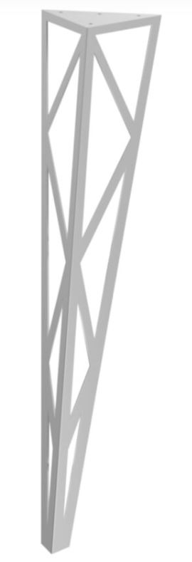 Stolová noha Hefaistos 72 cm strieborná