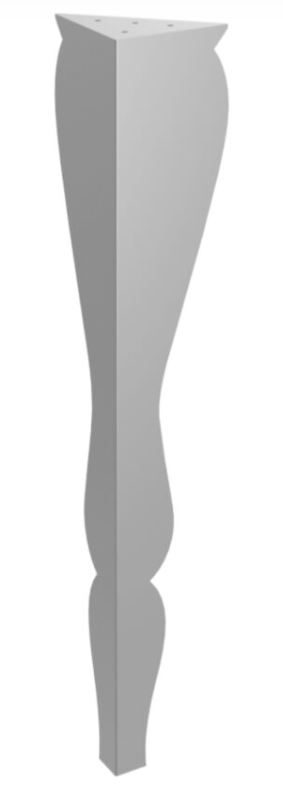 Stolová noha Iris 72 cm strieborná