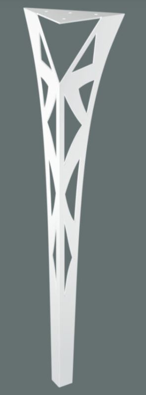 Stolová noha Tartaros 72 cm biela