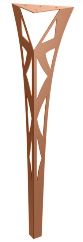 Stolová noha Tartaros 72 cm medená