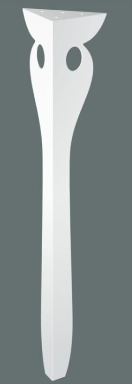 Stolová noha Urania 72 cm biela