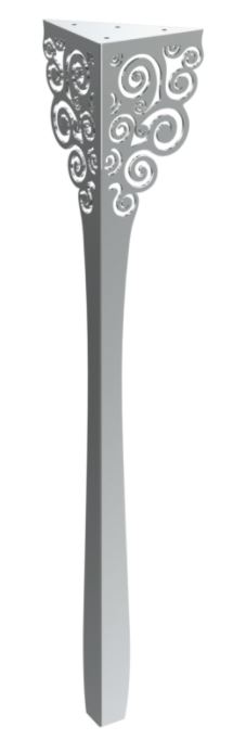 Stolová noha Artemis 72 cm chrom