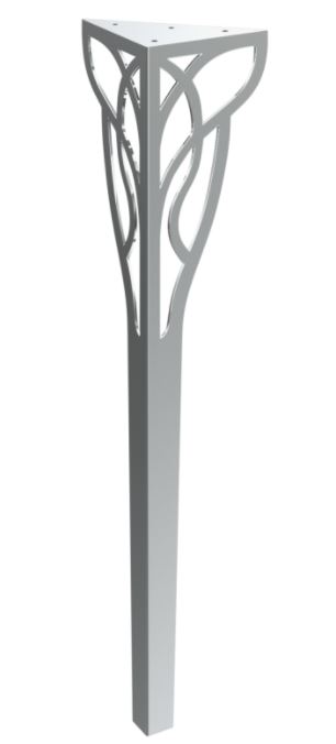 Stolová noha Eros 72 cm chrom