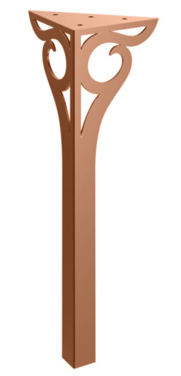 Stolová noha Apolon 40 cm medená